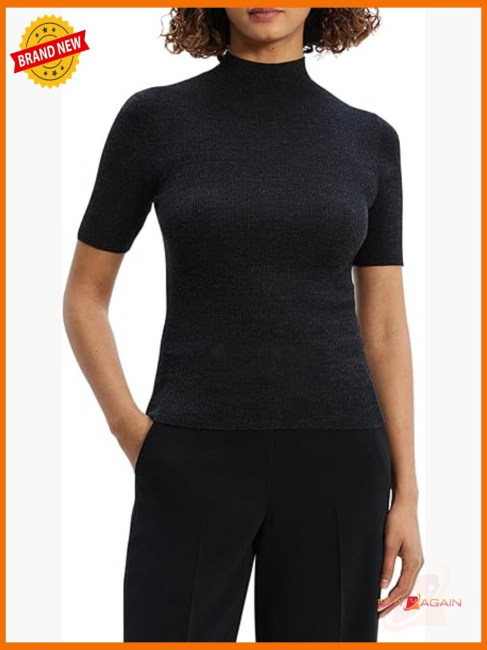 Women's Merino Wool Crew Neck Short Sleeve T-Shirt - Regular Fit Pull On Style